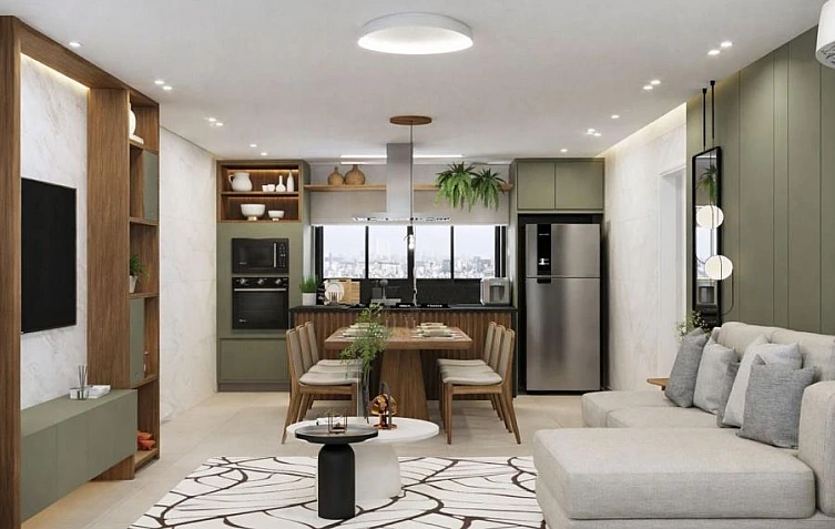 Apartamento 3 quartos e varanda Jardim Riacho das Pedras